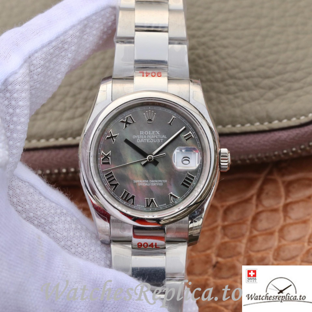 Swiss Rolex Datejust Replica 116200 Stainless steel strap 36MM - WatchesReplica.is