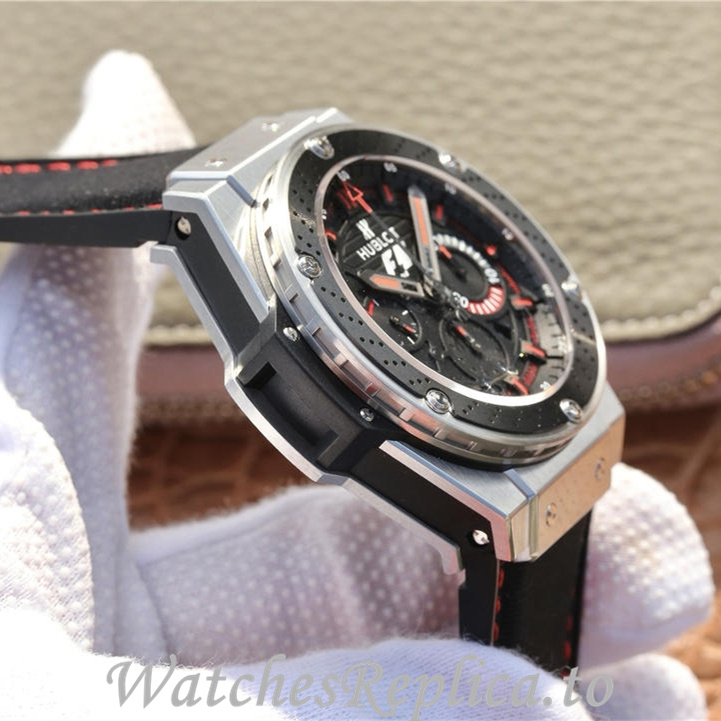 Hublot Replica F1 KING POWER Leather strap 48MM - WatchesReplica.is