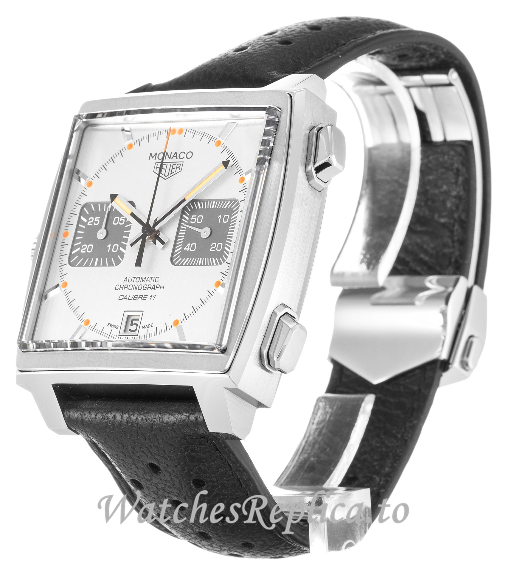 Tag Heuer Monaco Silver Dial CAW211C.FC6241-38 MM - WatchesReplica.is