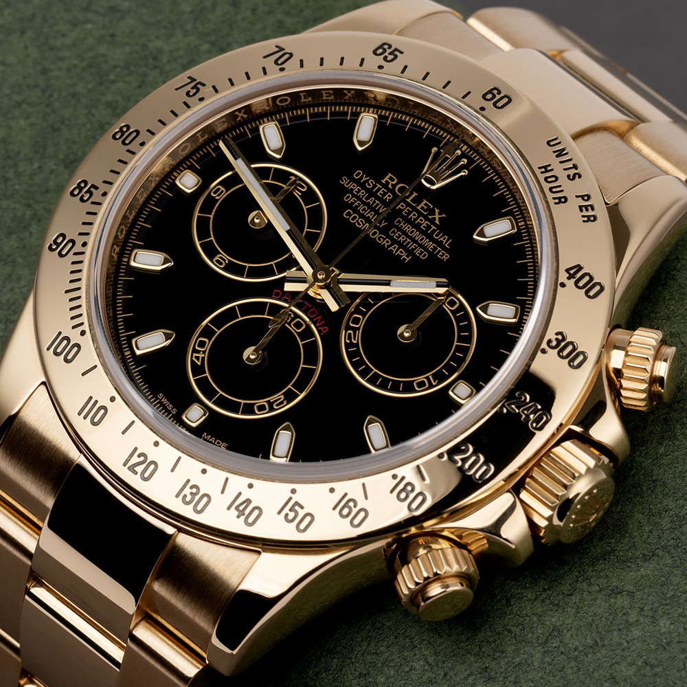 Rolex Daytona Black Dial 116528 - WatchesReplica.is