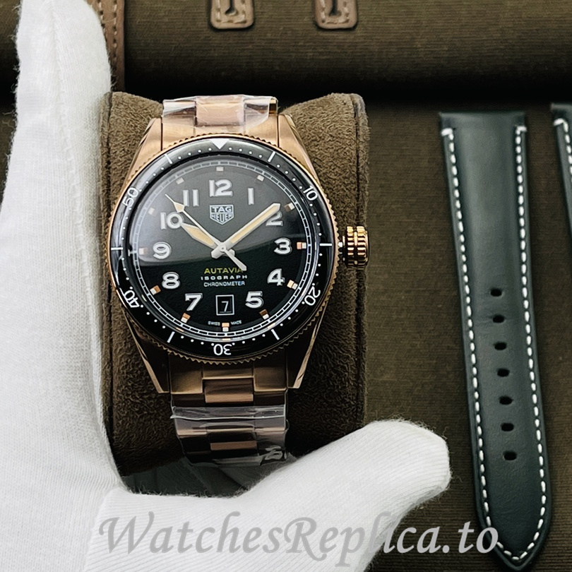 Tag Heuer Replica Autavia Stainless steel strap 42MM - WatchesReplica.is