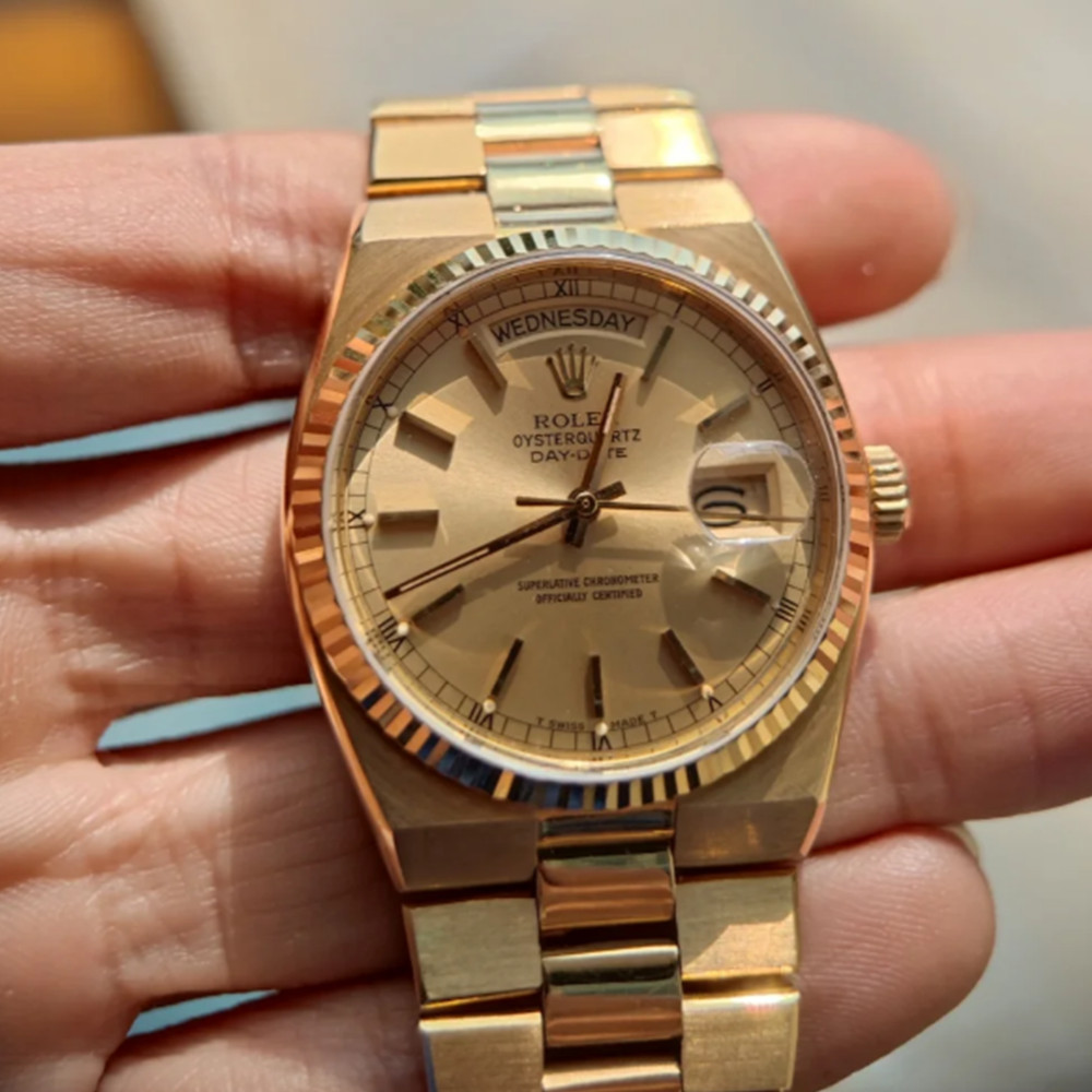 Replica Rolex Oysterquartz Day Date 19018 - WatchesReplica.is