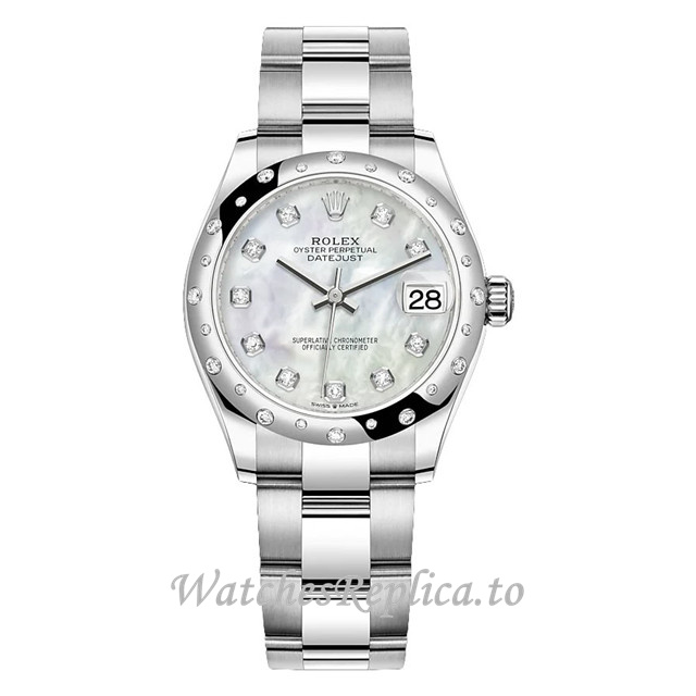 Replica Rolex Datejust m278344rbr-0005 31MM Stainless steel strap Ladies Watch - WatchesReplica.is