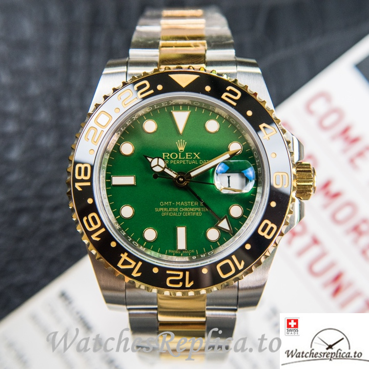 Swiss Rolex GMT-Master Replica 116718 Stainless steel strap 40MM - WatchesReplica.is