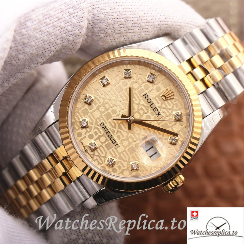 Swiss Rolex Datejust Replica 126233 Stainless steel strap 36MM - WatchesReplica.is