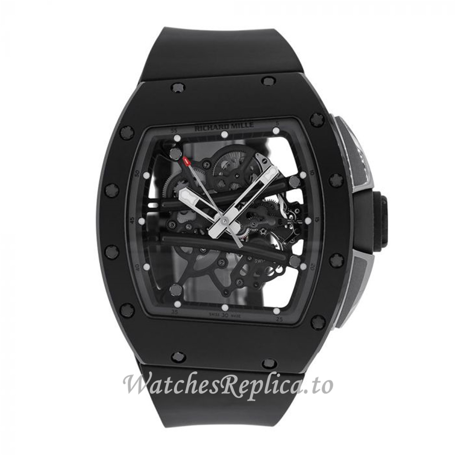 Richard Mille Replica Watch Grey Edition TZP Ceramic 50MM Watch RM61-01 - WatchesReplica.is