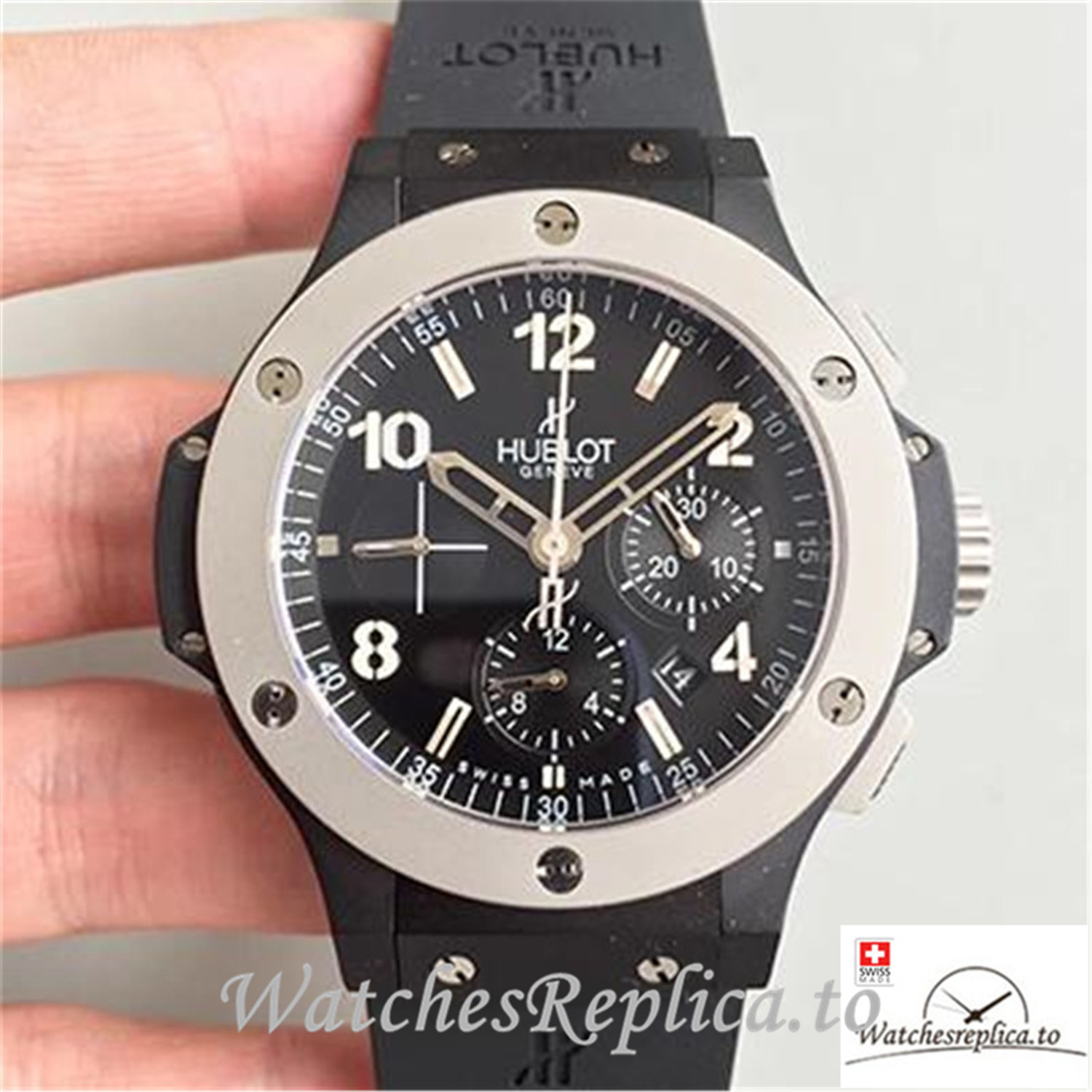 Swiss Hublot Big Bang Ice Bang Replica 301.CK.1140.RX Black Strap 44MM - WatchesReplica.is