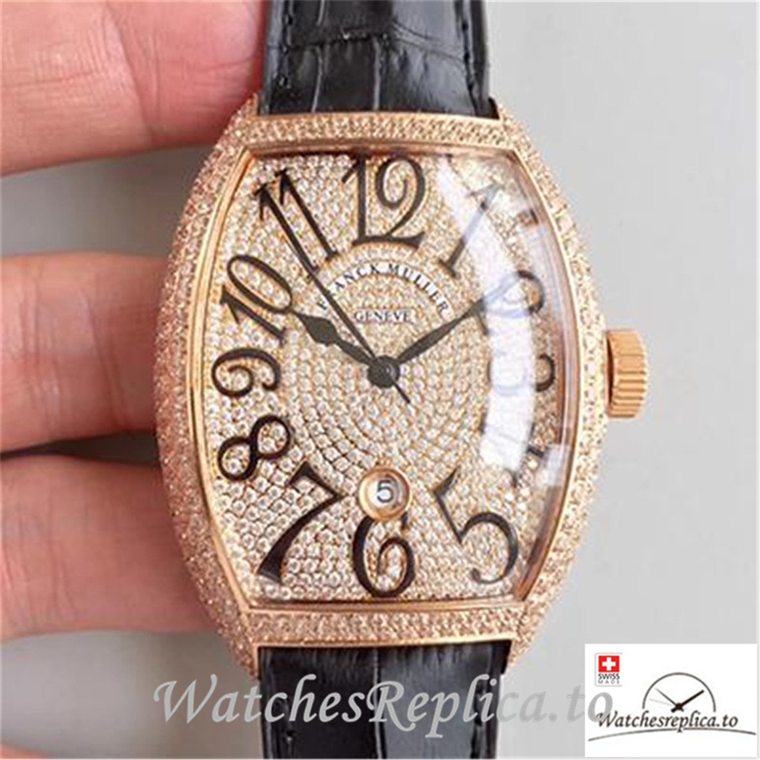 Swiss Franck Muller Replica 8880 SC DT 002 Black Strap 42 MM×46.5 MM - WatchesReplica.is