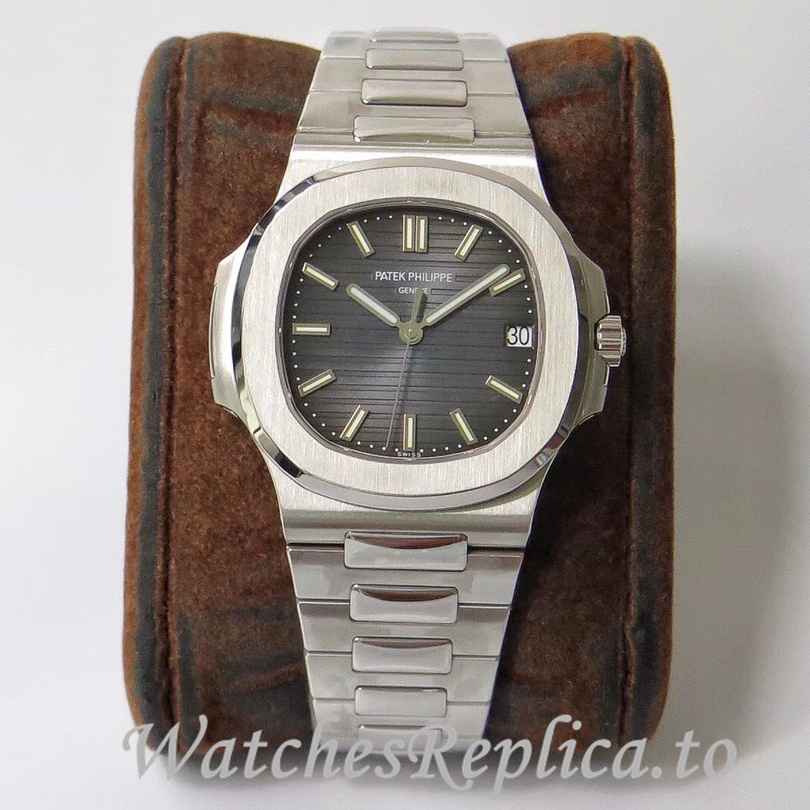 Patek Philippe Replica Nautilus Stainless steel strap 40MM - WatchesReplica.is