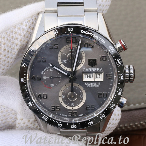 Tag Heuer Replica Carrera Stainless steel strap 43MM - WatchesReplica.is