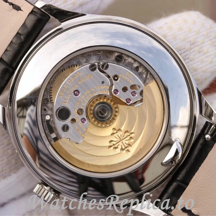 Patek Philippe Replica Complications 5396 Leather strap 38.5MM - WatchesReplica.is