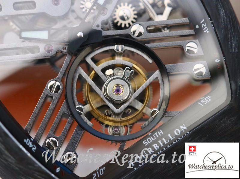 Swiss Franck Muller Vanguard Replica V45 T SQT Black Strap 44MM×53.7MM - WatchesReplica.is