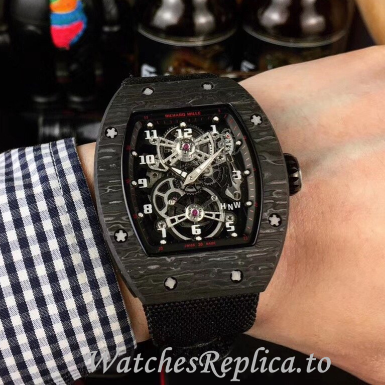 Richard Mille Replica RM17-01 Canvas strap 50MM - WatchesReplica.is