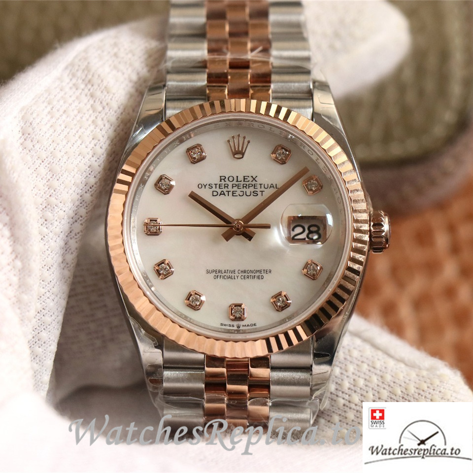 Swiss Rolex Datejust Replica 126233 Stainless steel strap 36MM - WatchesReplica.is