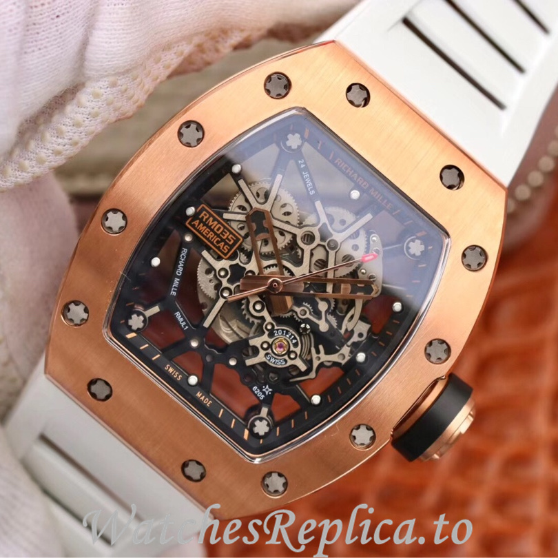 Richard Mille Replica RM035 Rubber strap 50MM - WatchesReplica.is