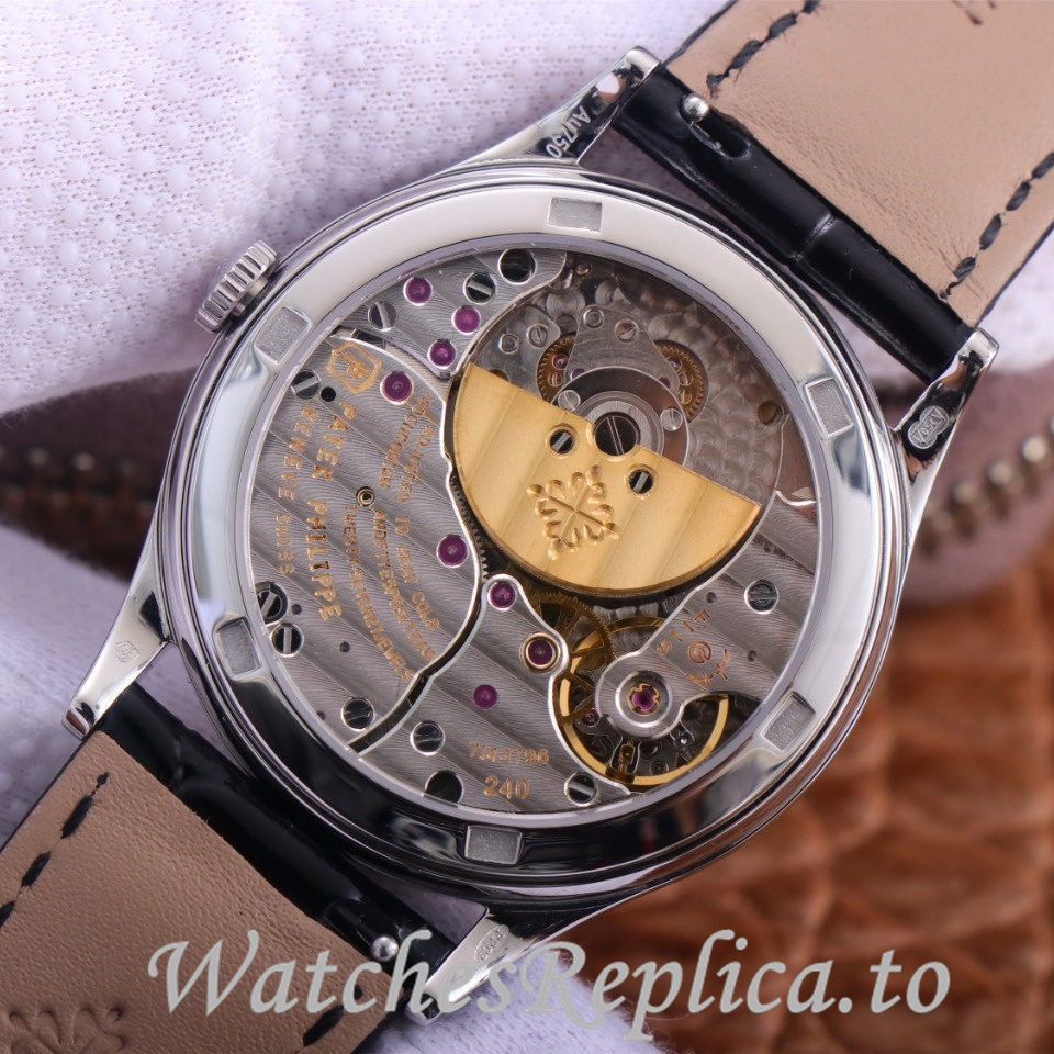 Patek Philippe Replica Calatrava 5088 Leather strap 38.6MM - WatchesReplica.is