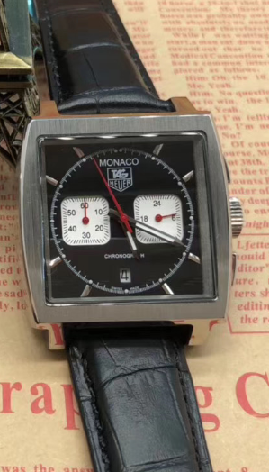 Tag Heuer Monaco Black Dial CAW2114.FT6021-39 MM - WatchesReplica.is
