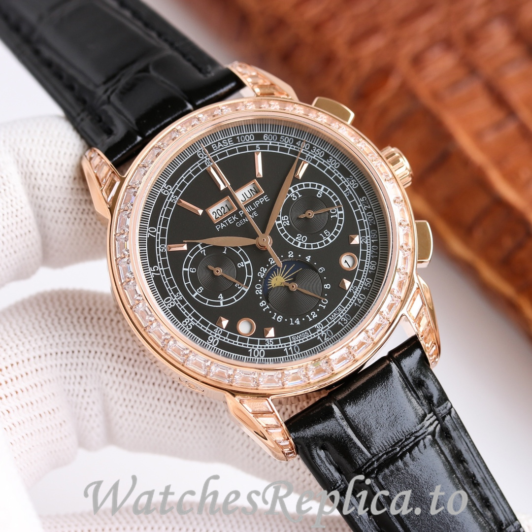 Patek Philippe Replica Complications 5270 Leather strap 41MM - WatchesReplica.is