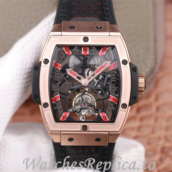 Hublot Replica MASTERPIECE Series Leather strap 45MM - WatchesReplica.is