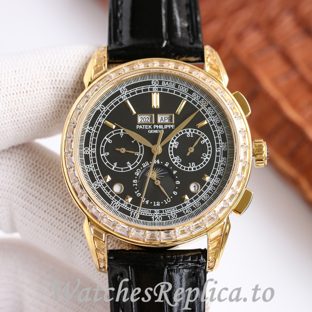 Patek Philippe Replica Complications 5270 Leather strap 41MM - WatchesReplica.is