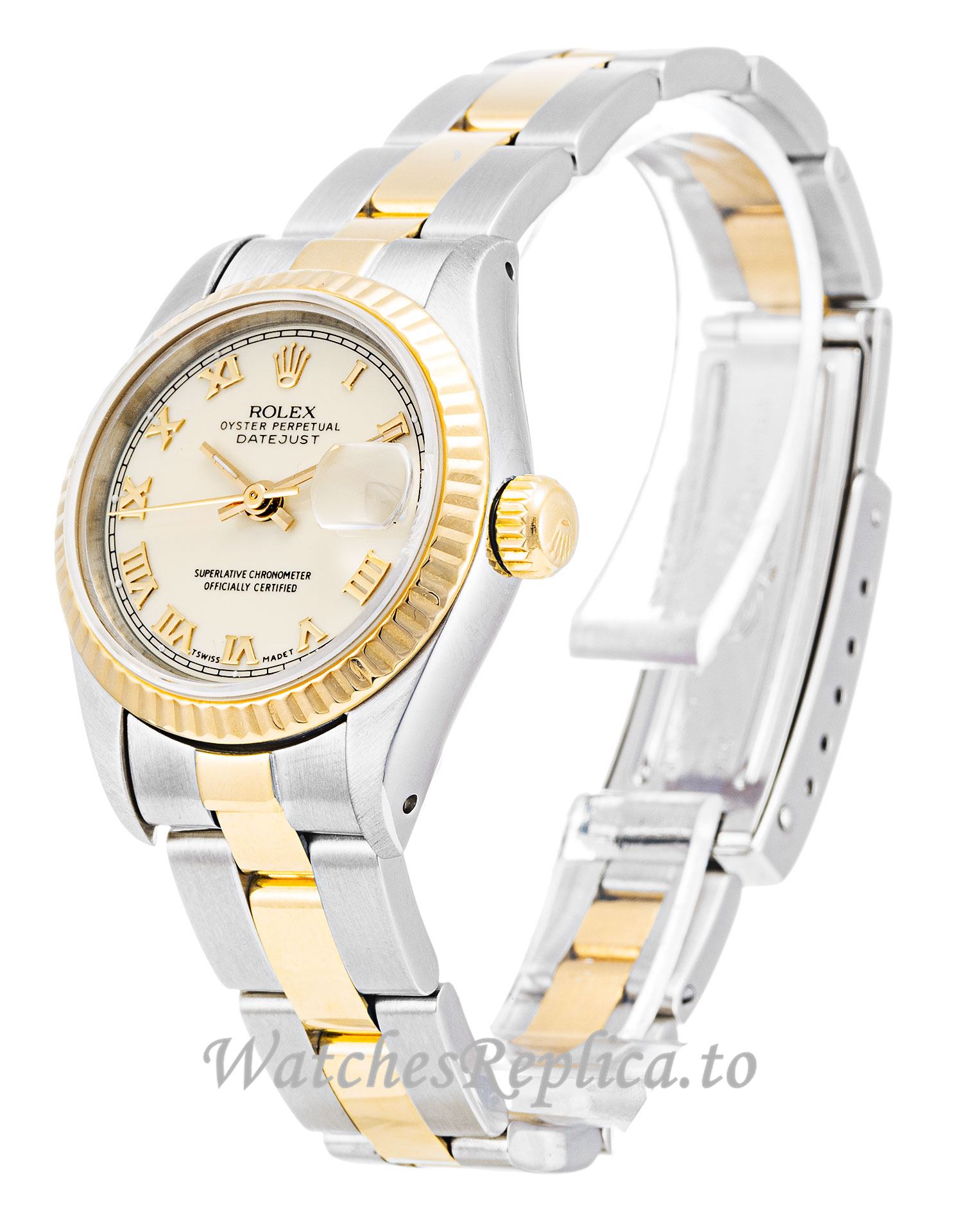 Rolex Datejust Lady Ivory Dial 69173 26MM - WatchesReplica.is