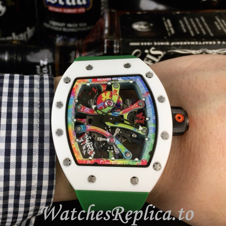 Richard Mille Replica RM68-01 Rubber strap 50MM - WatchesReplica.is