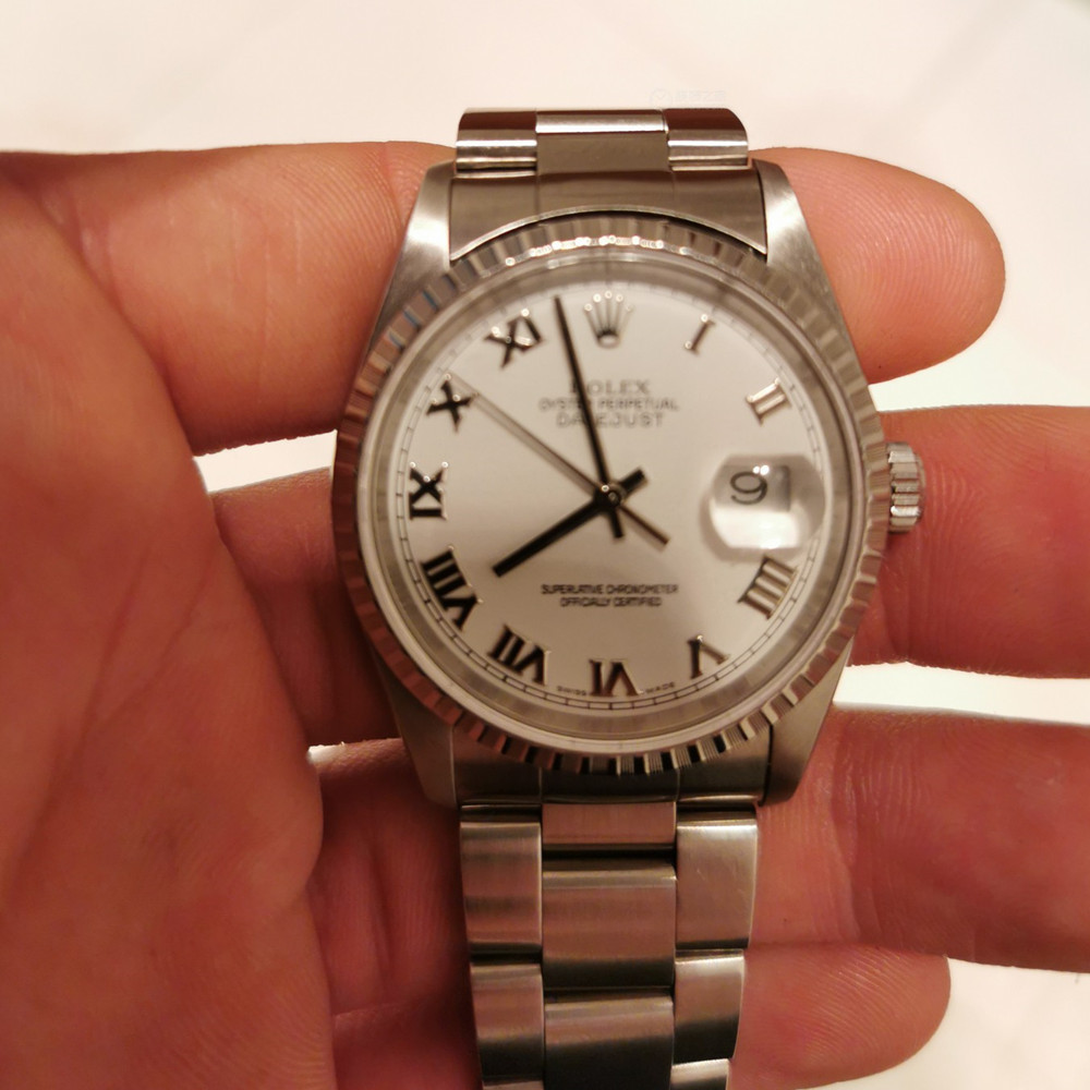 Rolex Datejust White Dial 16220 - WatchesReplica.is