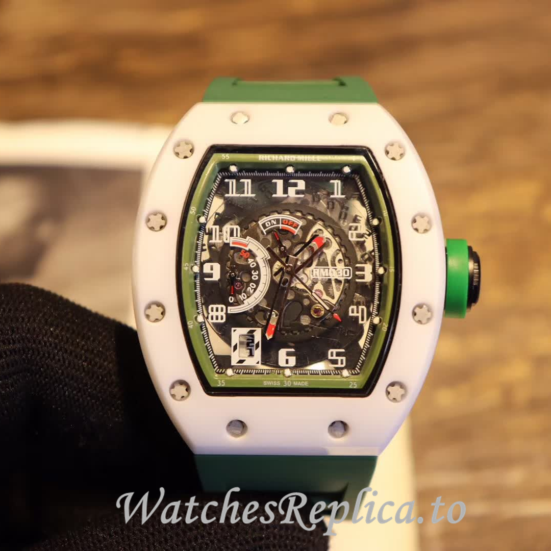 Richard Mille Replica RM030 Rubber strap 50MM - WatchesReplica.is