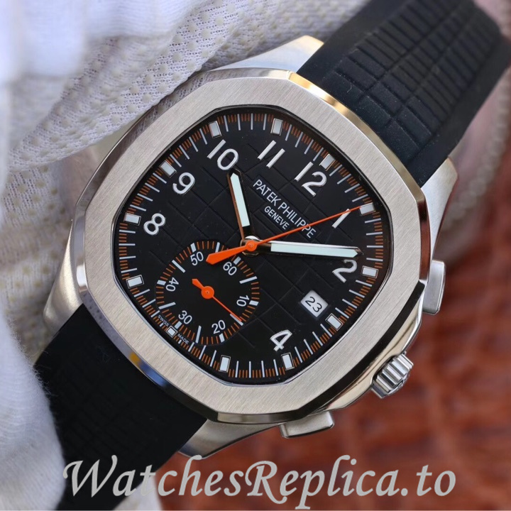 Patek Philippe Replica Aquanaut 5968A-001 Rubber strap 42.2MM - WatchesReplica.is