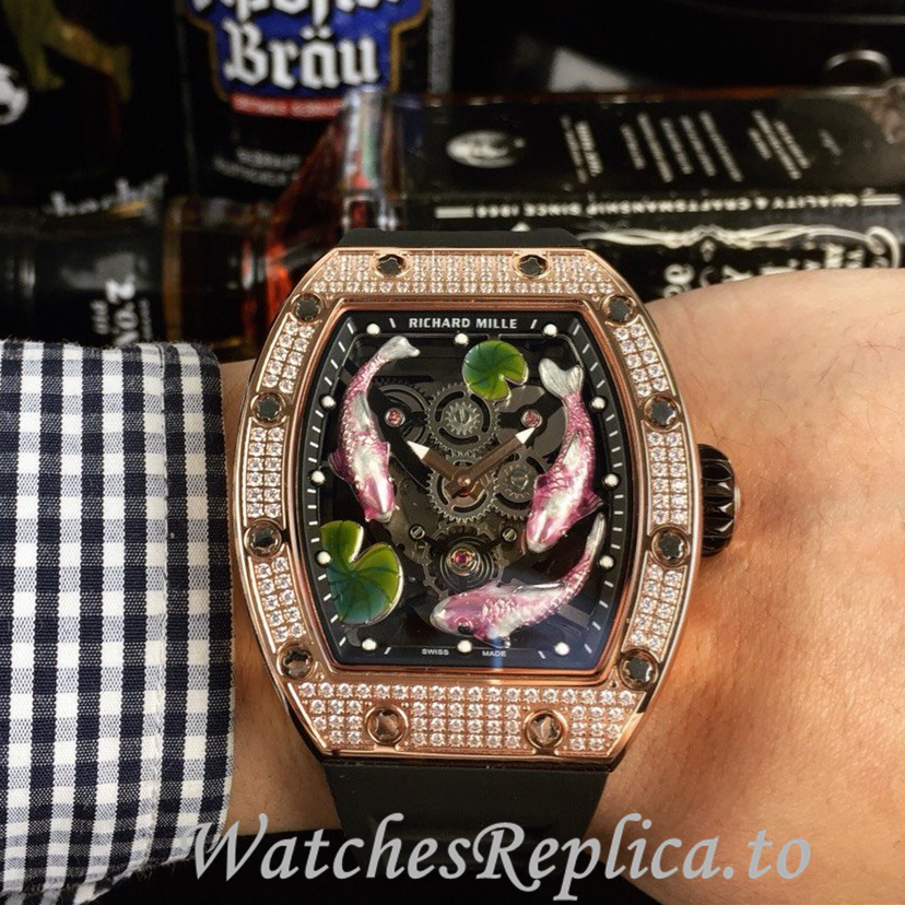 Richard Mille Replica RM57-01 Rubber strap 50MM - WatchesReplica.is