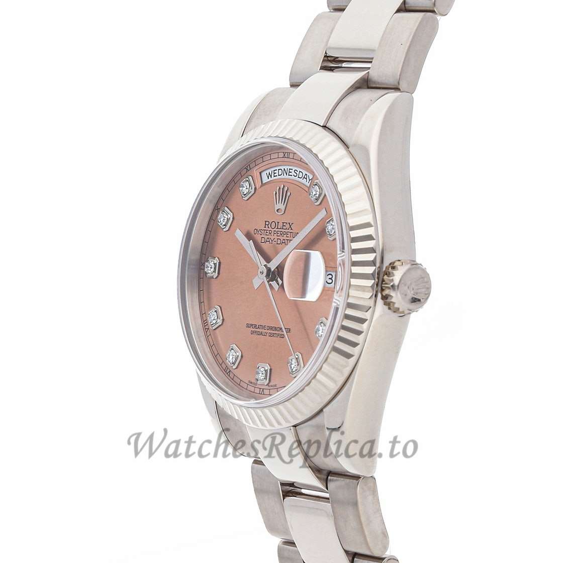 Rolex Replica Day-Date Pink Dial 118239 - WatchesReplica.is