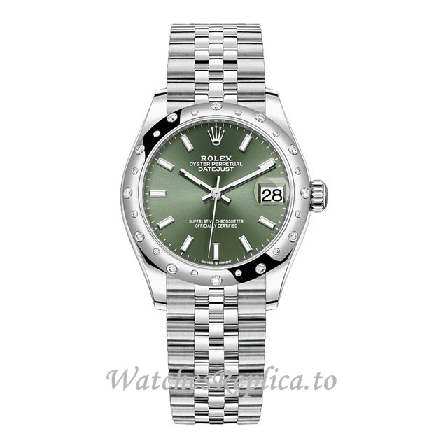 Replica Rolex Datejust m278344rbr-0020 31MM Stainless steel strap Ladies Watch - WatchesReplica.is