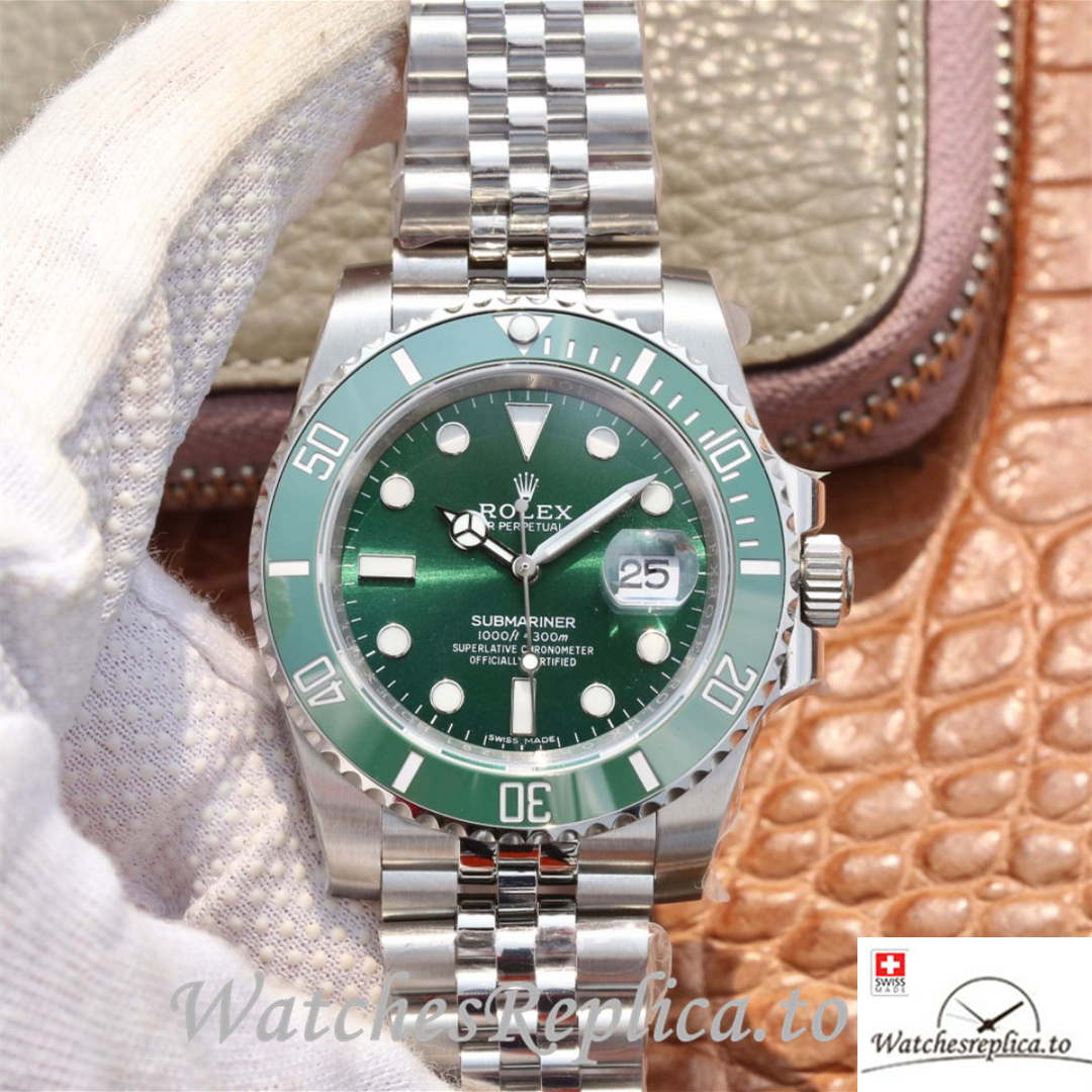 Swiss Rolex Submariner 116610LV Stainless steel strap 40MM - WatchesReplica.is
