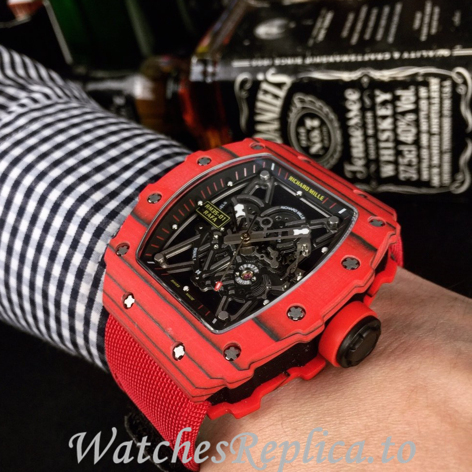 Richard Mille Replica RM35-01 Canvas strap 50MM - WatchesReplica.is