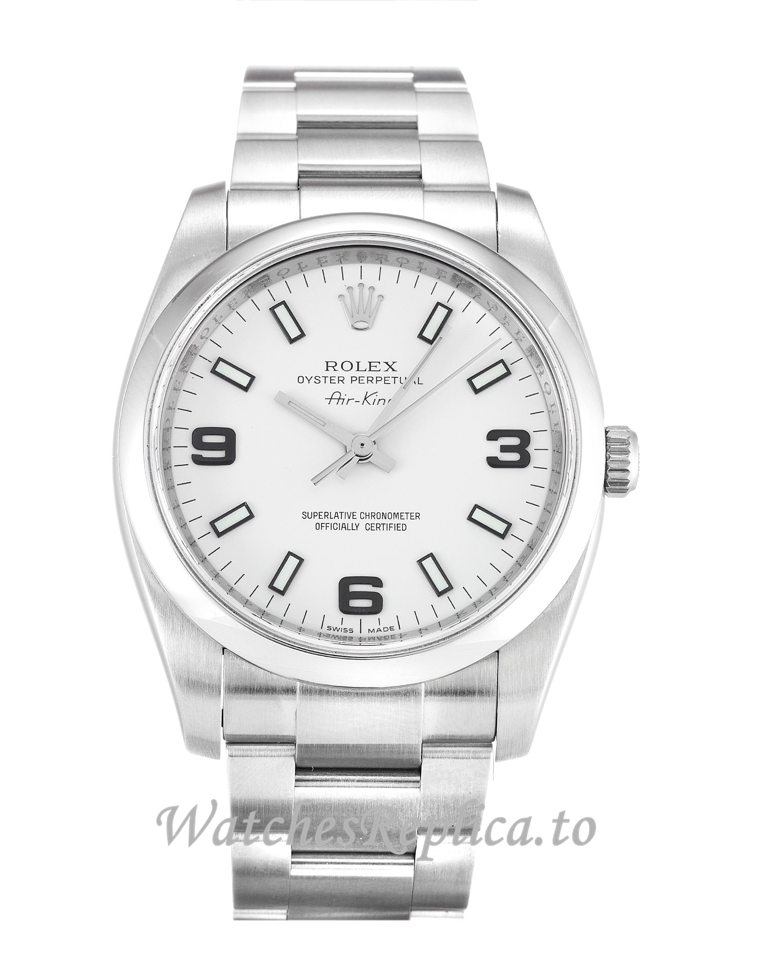 Rolex Air-King White Dial 114200 - WatchesReplica.is