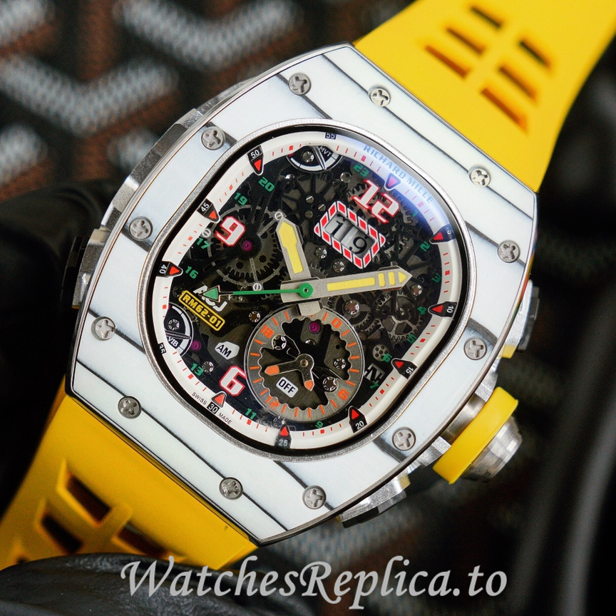 Richard Mille Replica RM62-01 Rubber strap 50MM - WatchesReplica.is