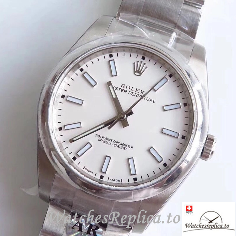Swiss Rolex Oyster Perpetual Replica 114300-0004 Stainless steel strap 39MM - WatchesReplica.is
