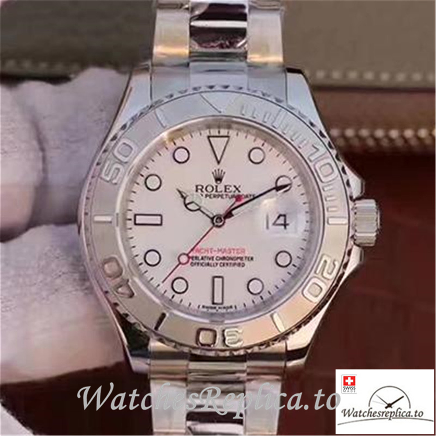 Swiss Rolex Yacht Master Replica 116622 002 Silver Strap 40MM - WatchesReplica.is