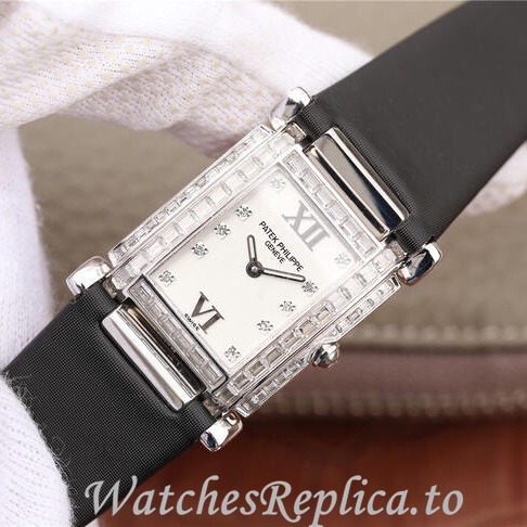 Patek Philippe Replica Twenty-4 Leather strap 30MM - WatchesReplica.is
