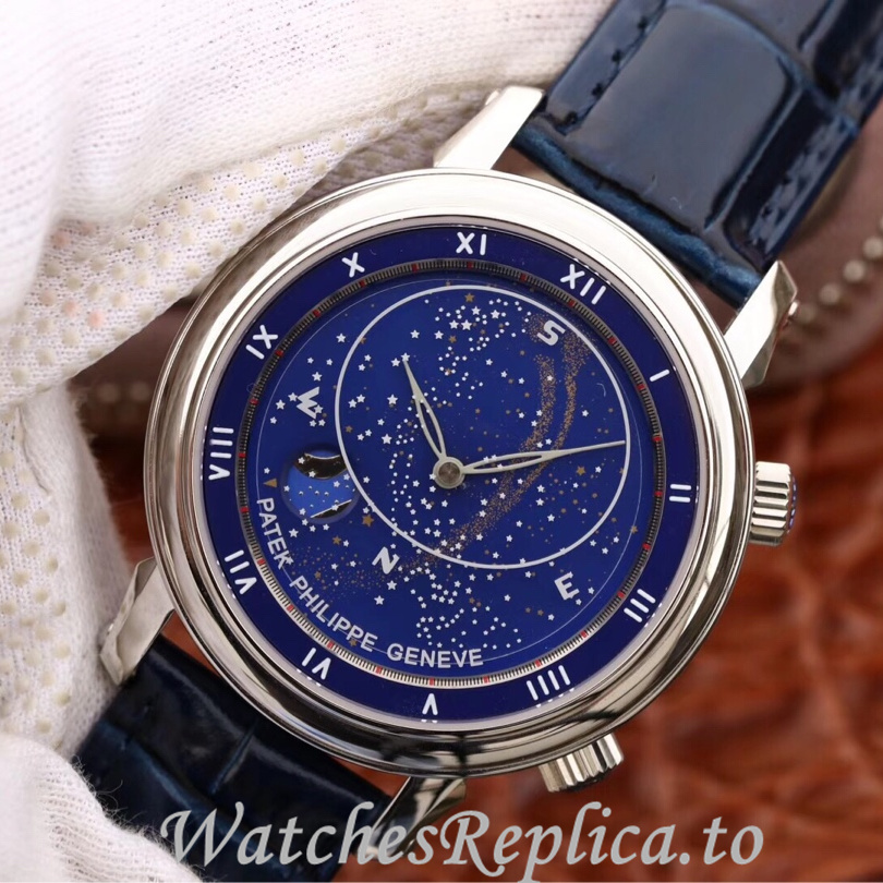 Patek Philippe Replica Complications 5102 Leather strap 43MM - WatchesReplica.is
