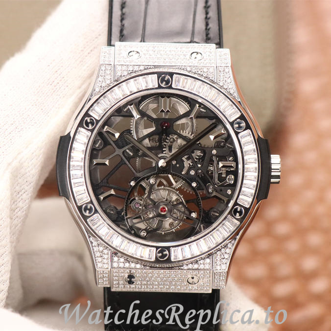 Hublot Replica Classic Fusion Series Leather strap 45MM - WatchesReplica.is