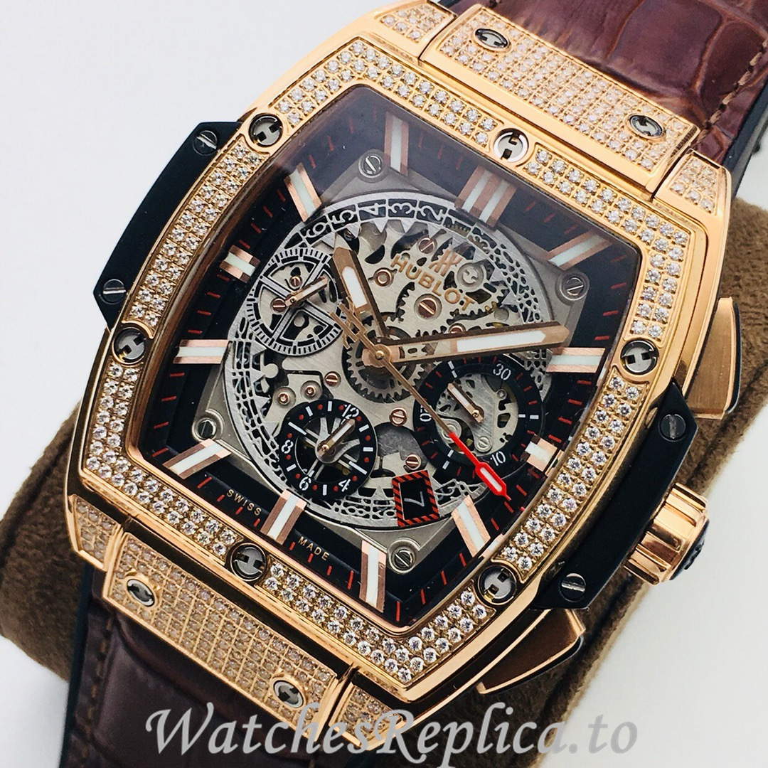 Hublot Replica SPIRIT OF BIG BANG Leather strap 42MM - WatchesReplica.is