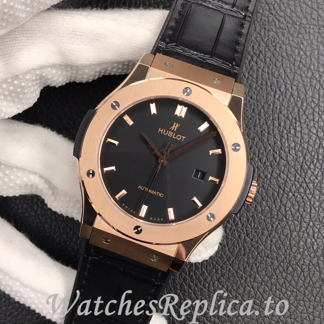 Hublot Replica Classic Fusion Series Leather strap 45MM - WatchesReplica.is