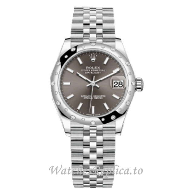 Replica Rolex Datejust m278344rbr-0018 31MM Stainless steel strap Ladies Watch - WatchesReplica.is