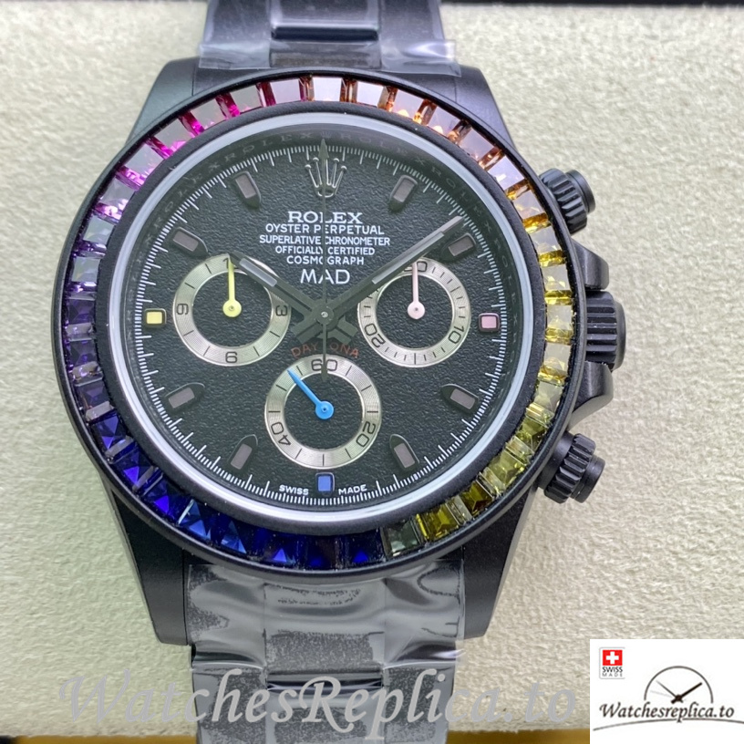 Swiss Rolex Daytona 116598RBOW Replica Stainless steel strap 40MM - WatchesReplica.is