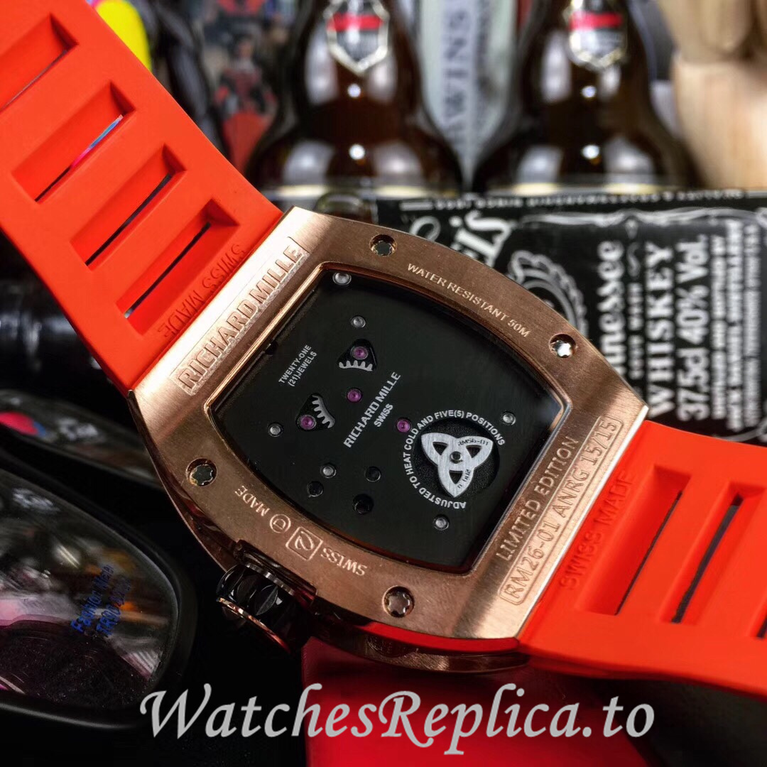 Richard Mille Replica RM26-01 Rubber strap 50MM - WatchesReplica.is
