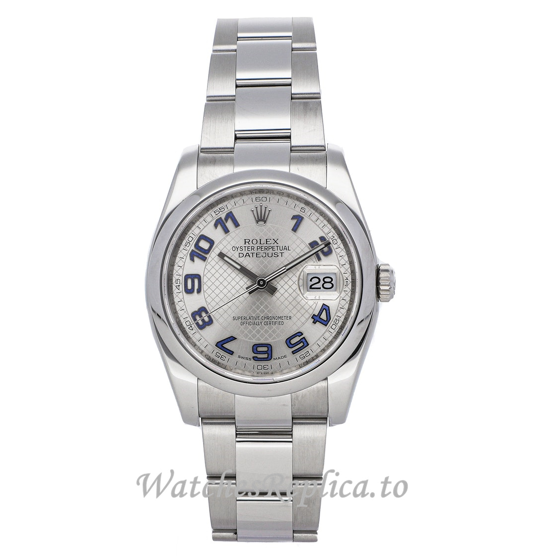 Replica Rolex Datejust 116200 36MM Silver Dial Mens Watch - WatchesReplica.is