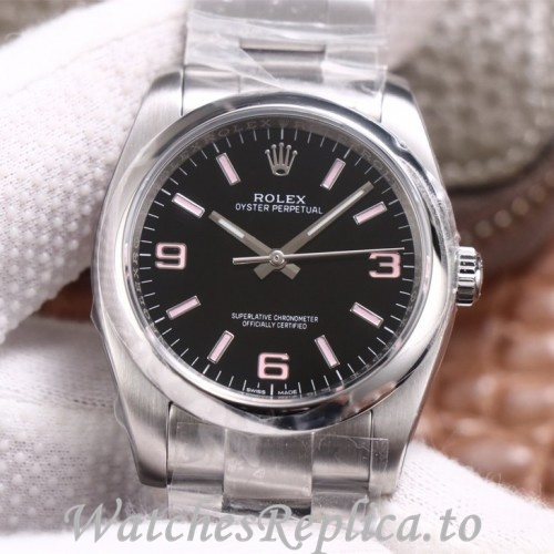 Swiss Rolex Oyster Perpetual Replica 116000 Stainless steel strap 36MM - WatchesReplica.is