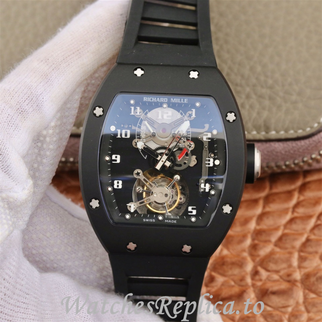 Richard Mille Replica RM001 Rubber strap 50MM - WatchesReplica.is