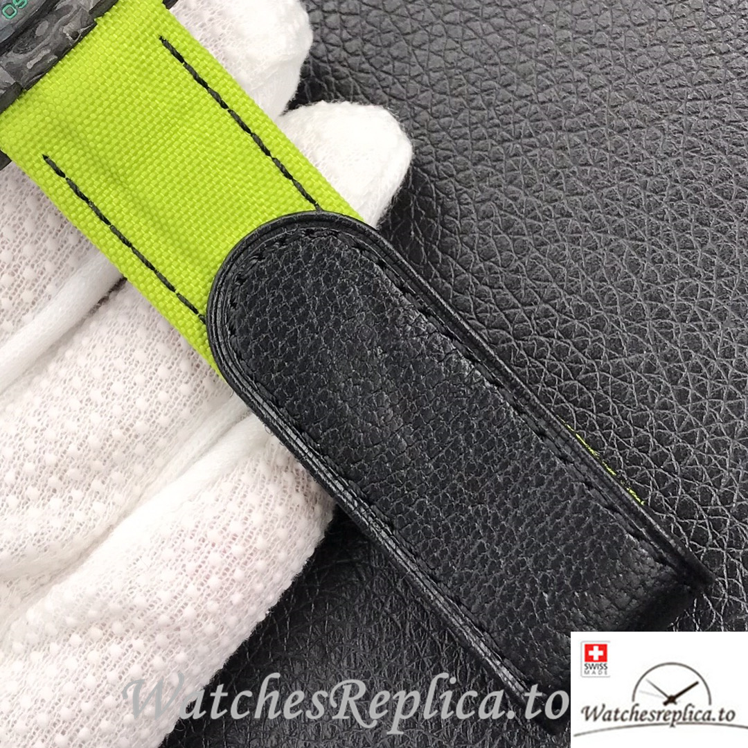 Swiss Rolex Daytona Replica Green Canvas strap 40MM Black Dial - WatchesReplica.is